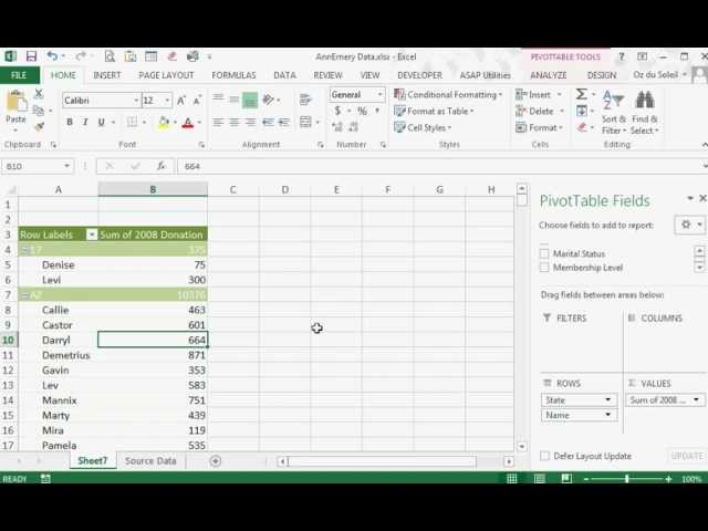pivot table tool analyzer
