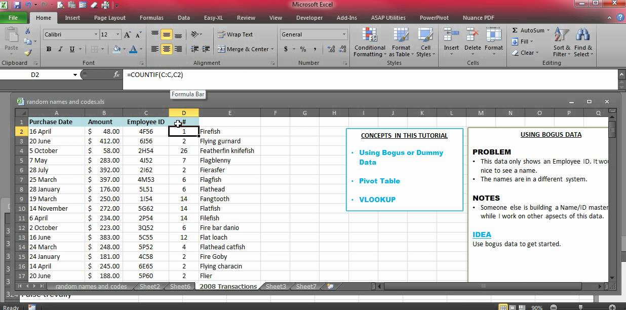 using-dummy-data-in-excel-also-pivot-table-and-vlookup-oz-du-soleil